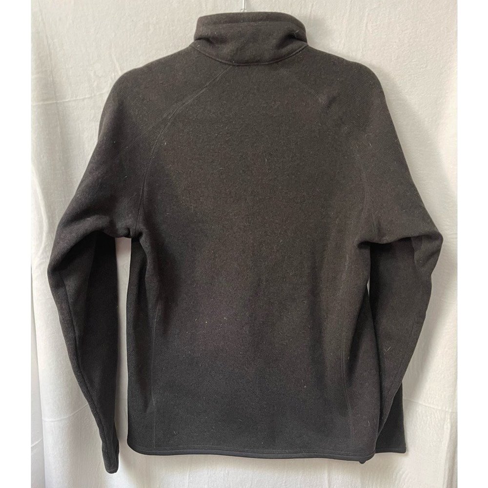 Patagonia Jacket Mens L Better Sweater Solid Black Mock Neck Full Zip - Picture 2 of 6